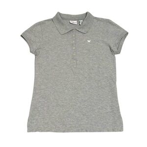 vintage y2k Aeropostale preppy gray polo shirt